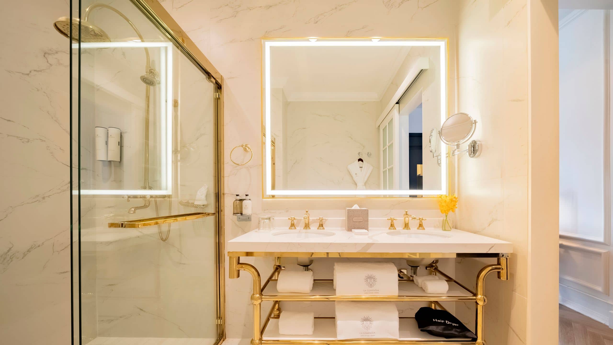 5 of 10 Hotel La Compañía Casco Antiguo One Queen Bed Courtyard View Luxury Vanity