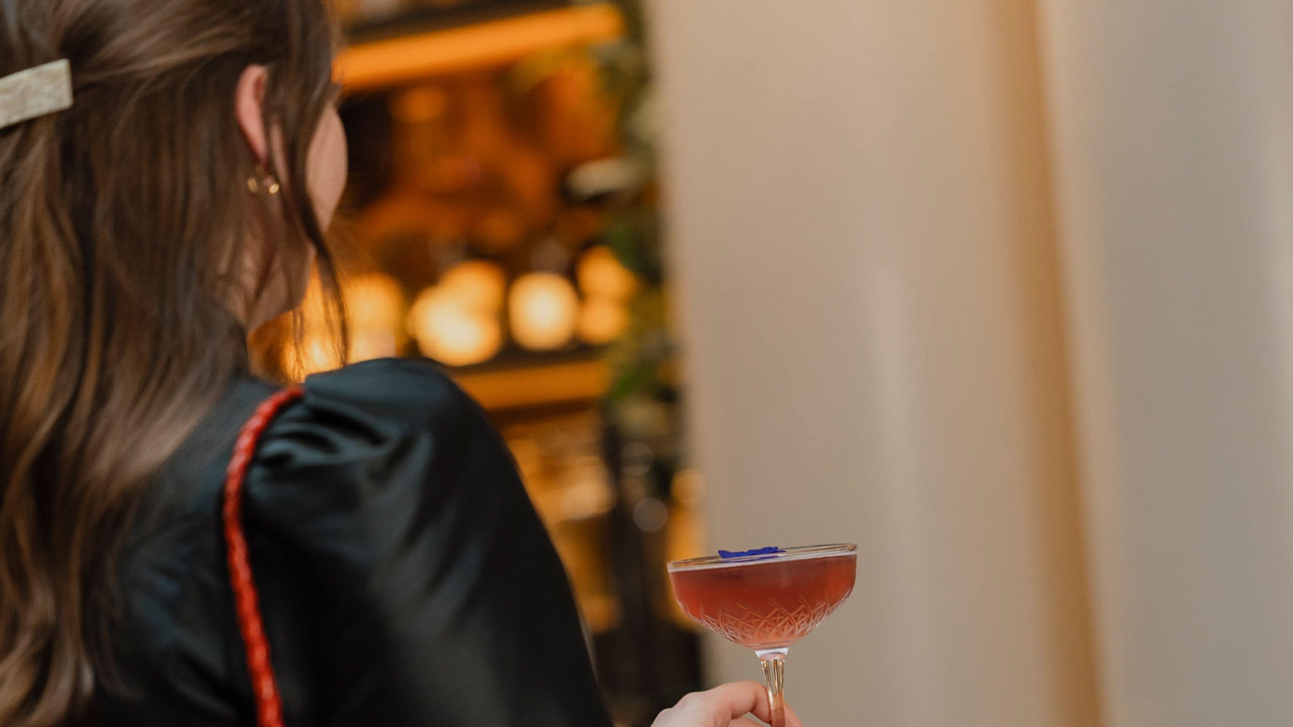 Hôtel du Louvre Parisian Lady Officine Du Louvre With Pink Cocktail