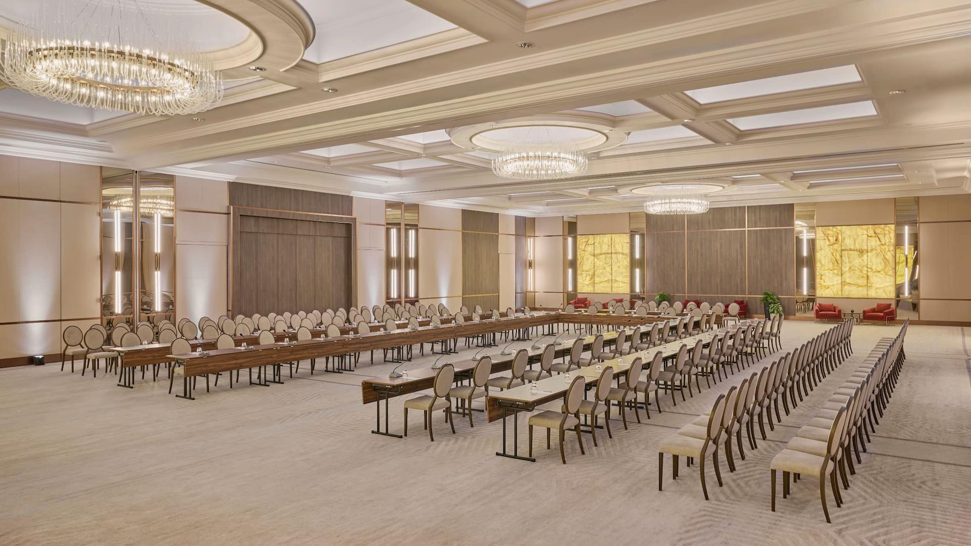 2 of 3 Hyatt Regency Belgrade Crystal U Shape Back