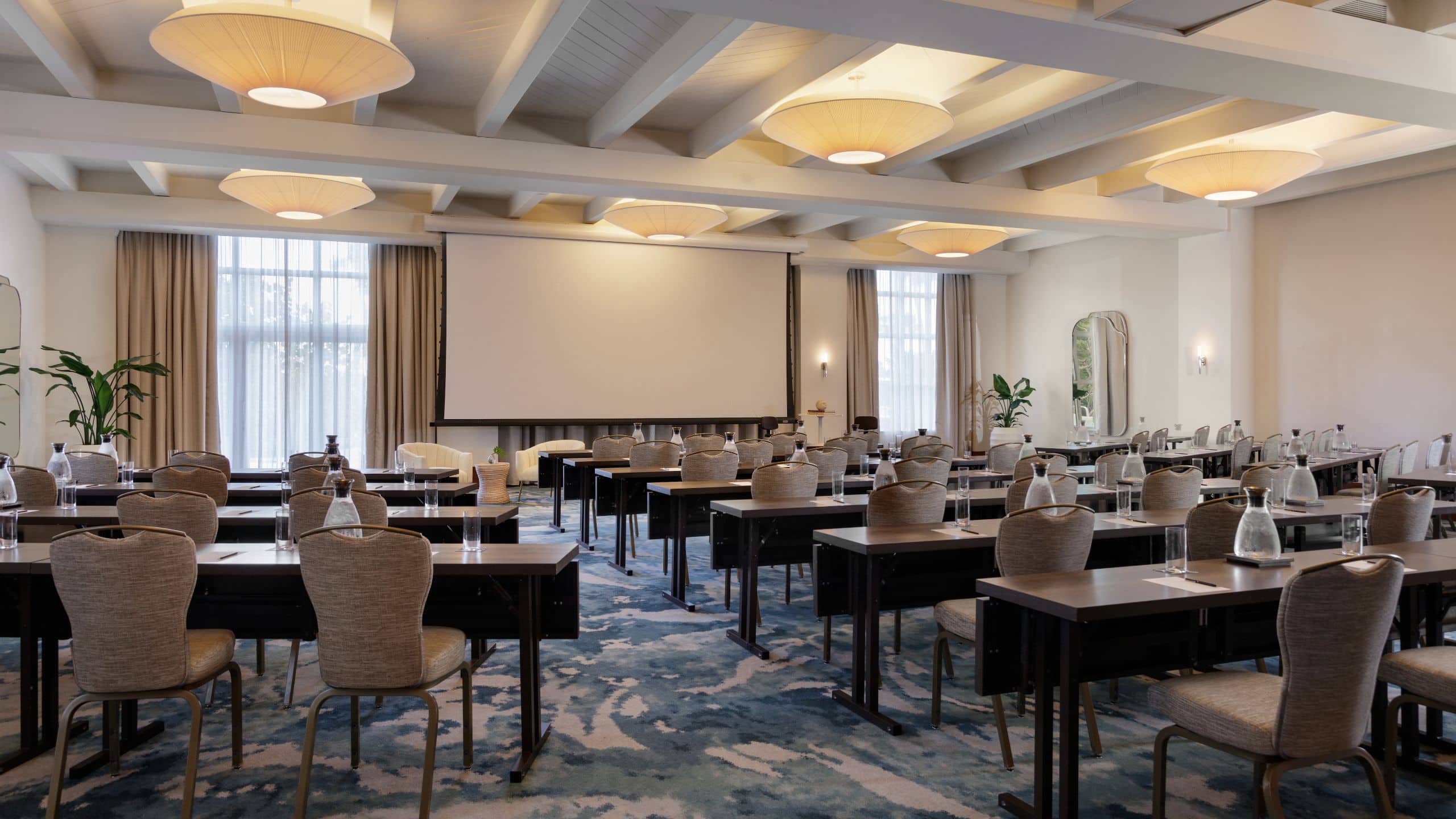 Andaz Miami Beach Crown Ballroom Classroom With Screen Wide