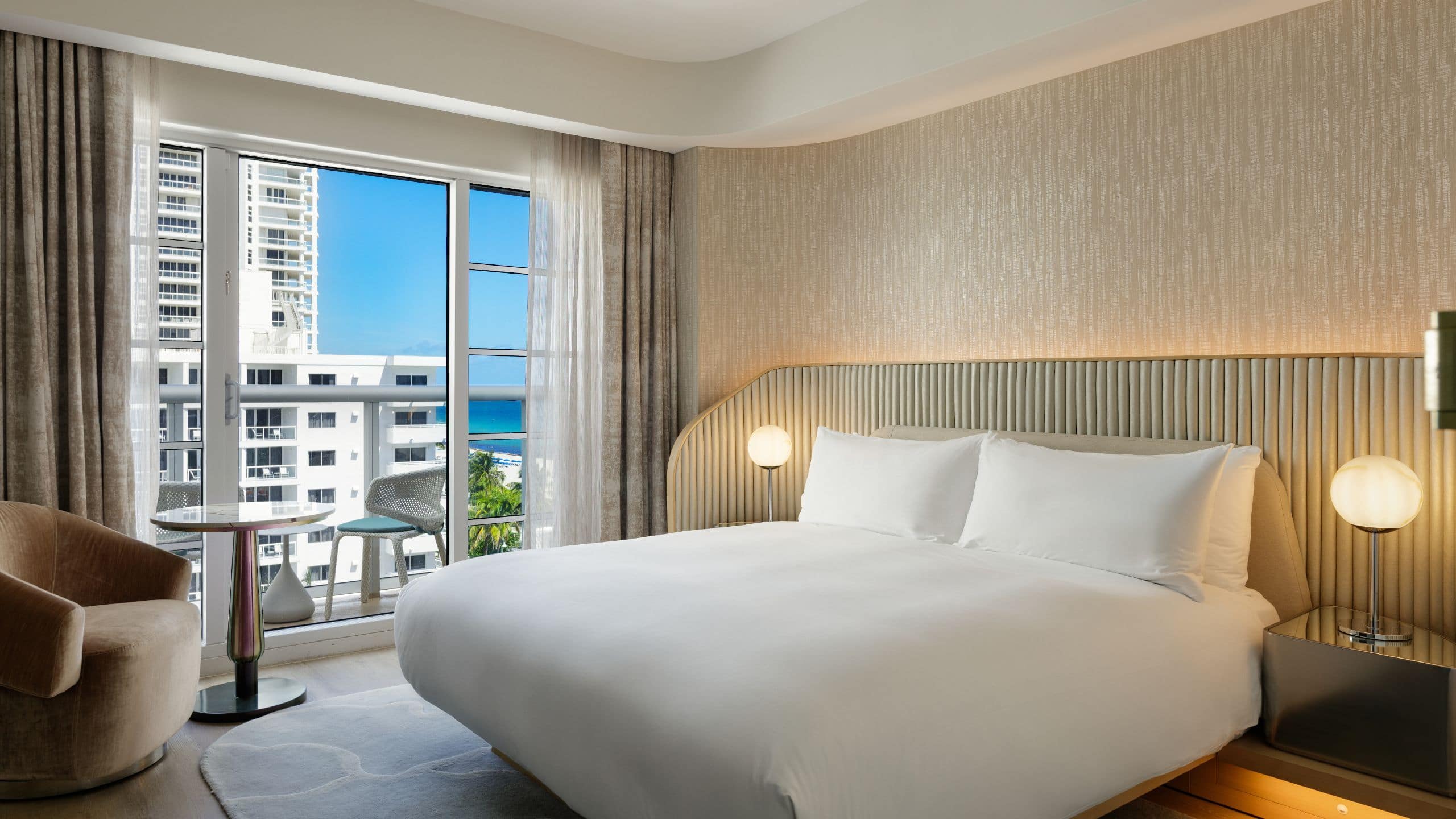 Andaz Miami Beach King With Balcony Partial Ocean View North