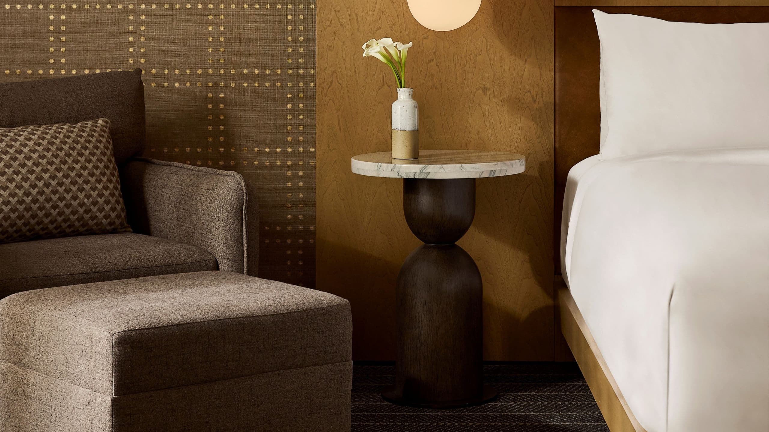 Park Hyatt Beaver Creek Resort and Spa Guest Room Bed Chair Detail