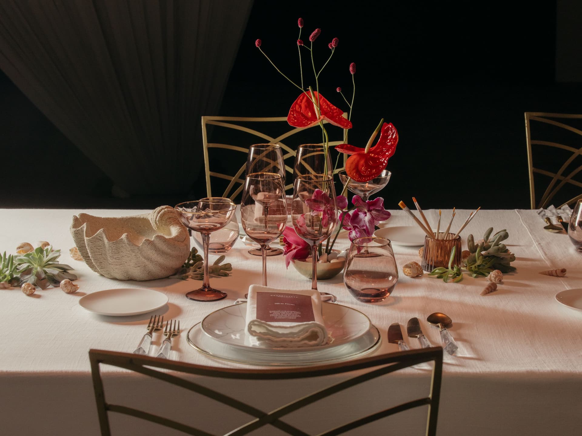 Grand Hyatt Barcelona Living Meeting Room Table Close Up