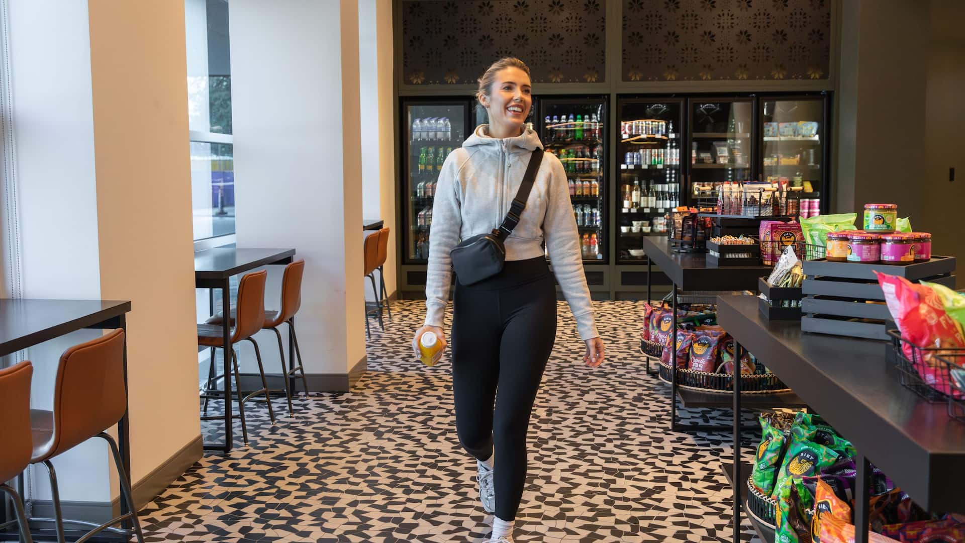 2 of 5 Hyatt Regency Austin Woman Walking Smile Juice Coolers