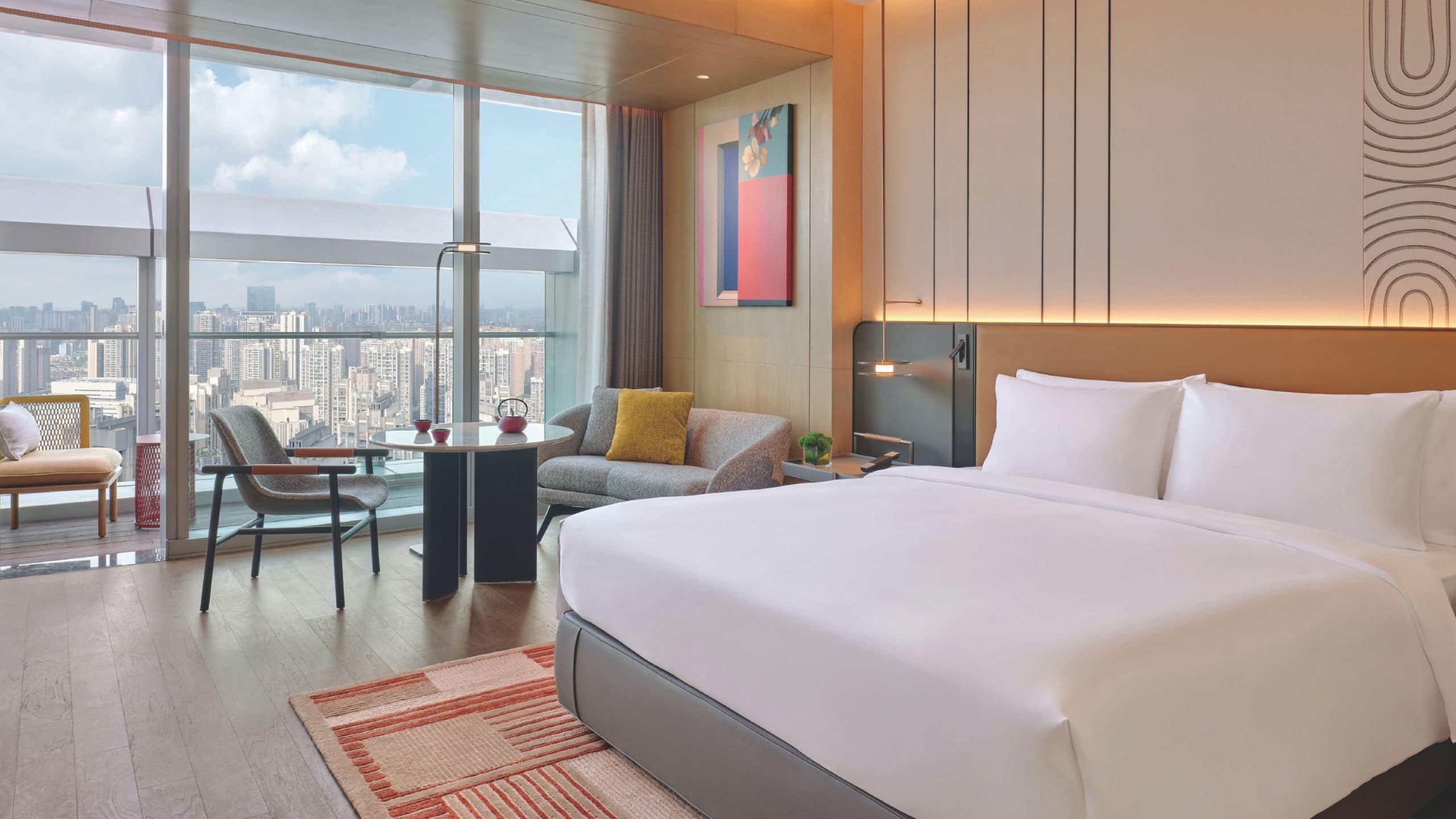 1 of 3 Hyatt Centric The Ring Chengdu 1 King Bed City View Balcony