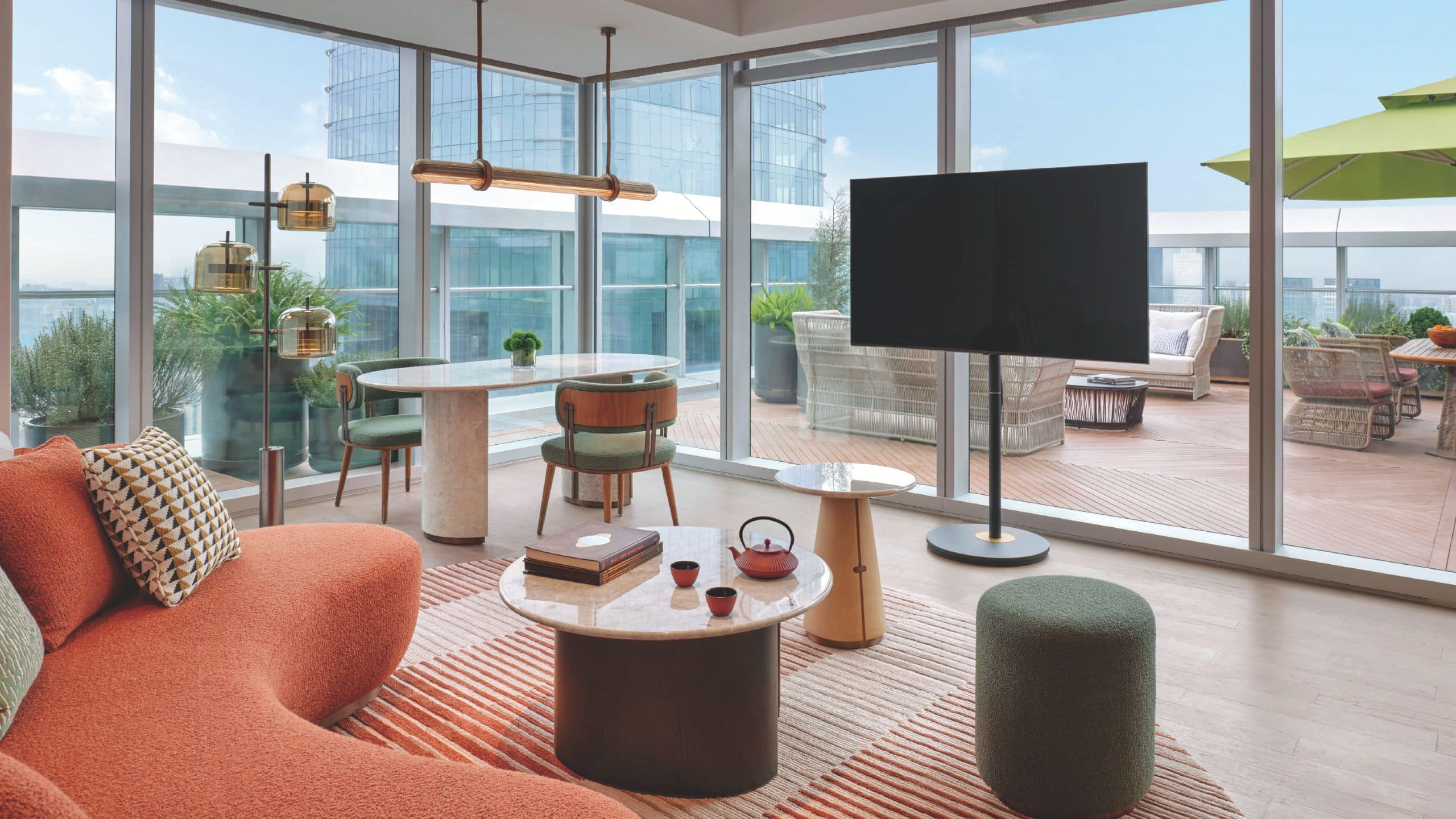 1 of 4 Hyatt Centric The Ring Chengdu Premier Suite King Living Room