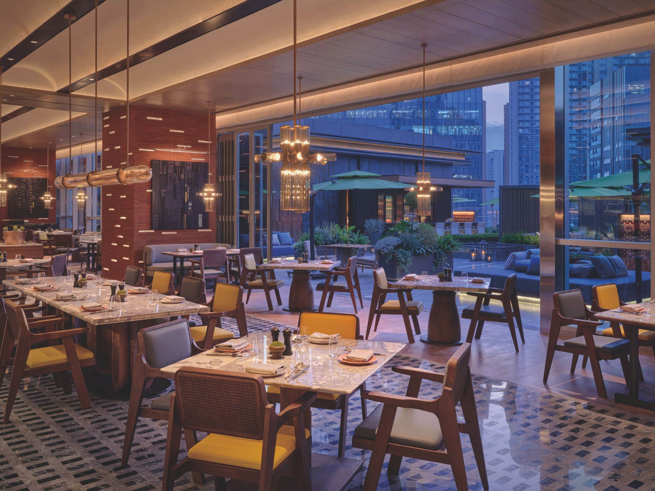 Hyatt Centric The Ring Chengdu Cafe 249 Night View