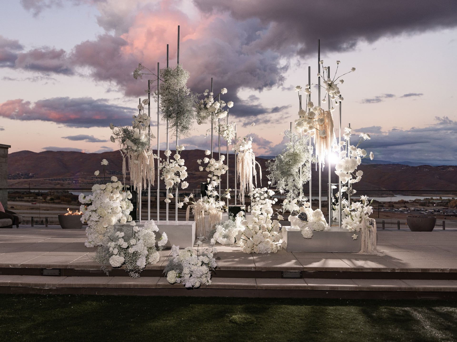 Grand Hyatt Deer Valley Courtyard Wedding Arch