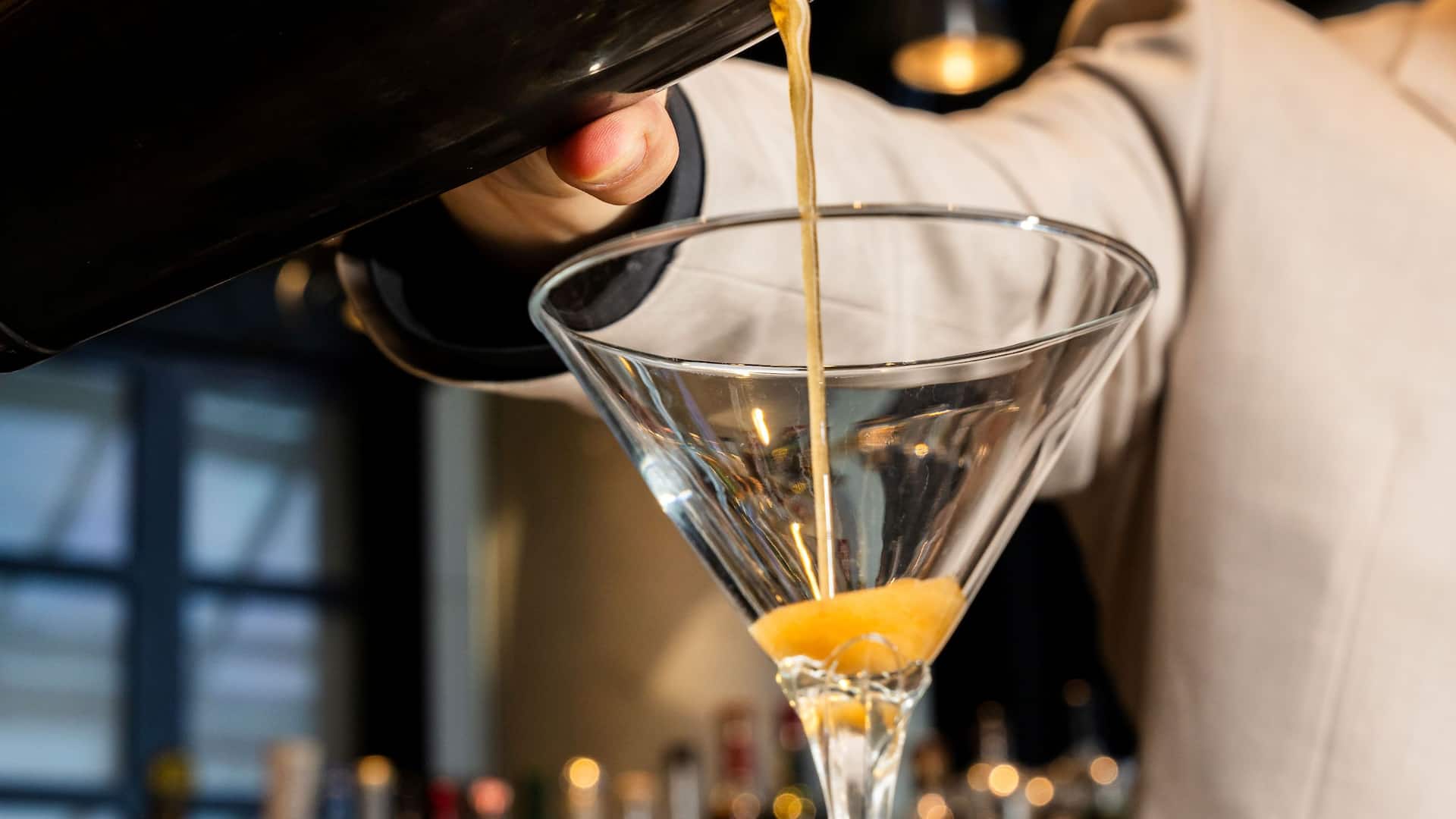 Hyatt Regency Baltimore Inner Harbor Espresso Martini Being Poured