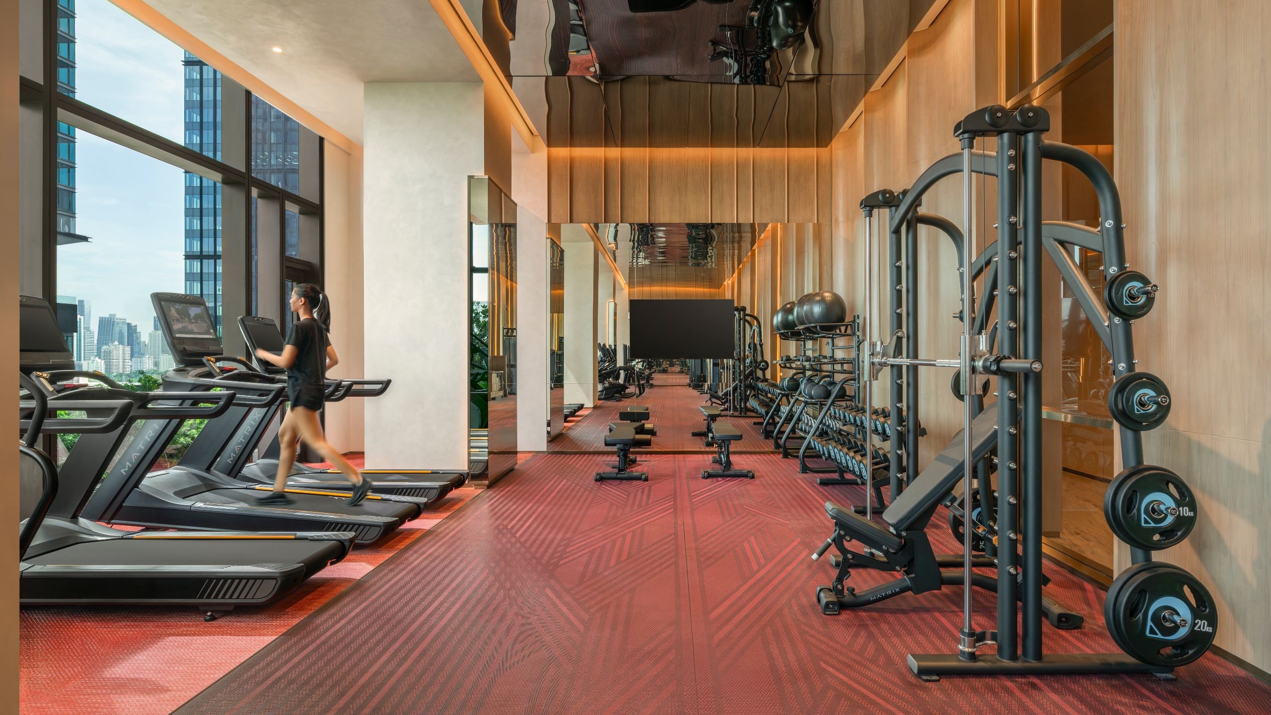 Andaz One Bangkok Fitness Weight Area With Model