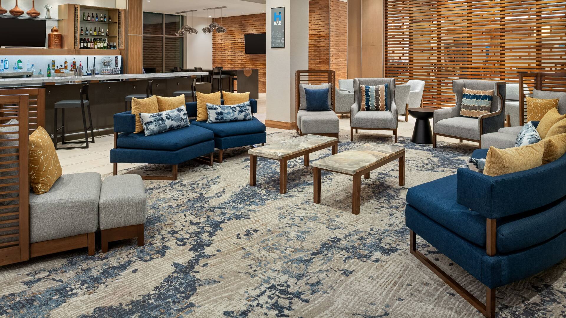 Hyatt House at Anaheim Resort/Convention Center H Bar Seating Wide View