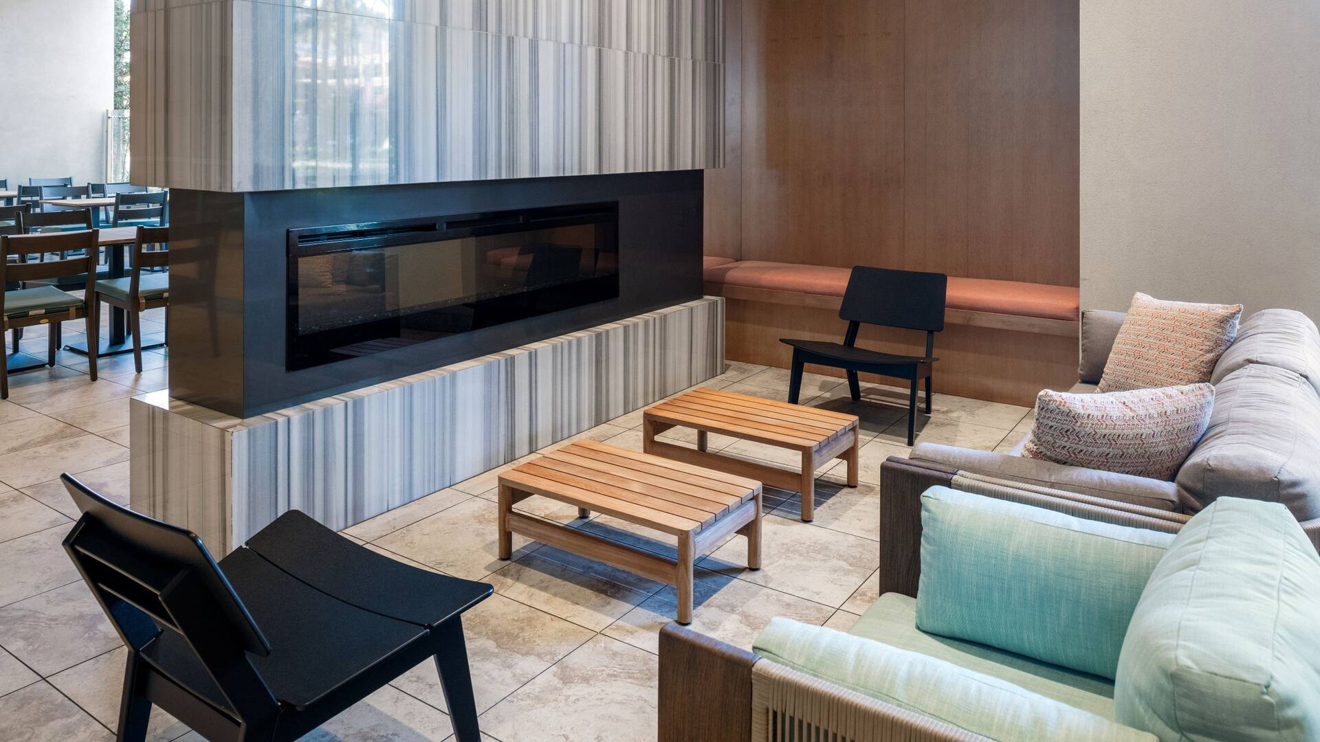 Hyatt House at Anaheim Resort/Convention Center Lobby Seating Fireplace
