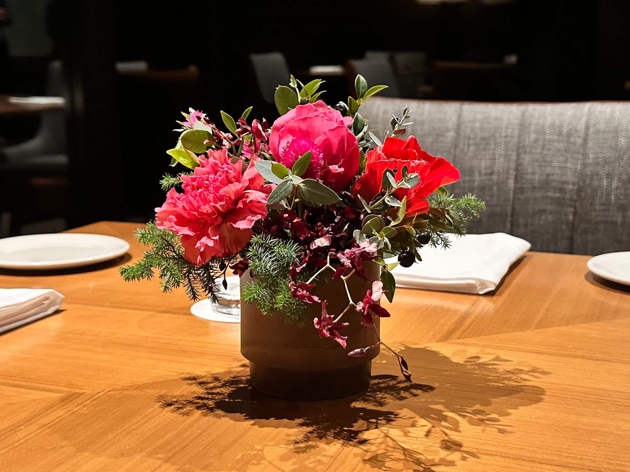Fuji Speedway Hotel Trofeo Italian Dinner Anniversary Flower On Table