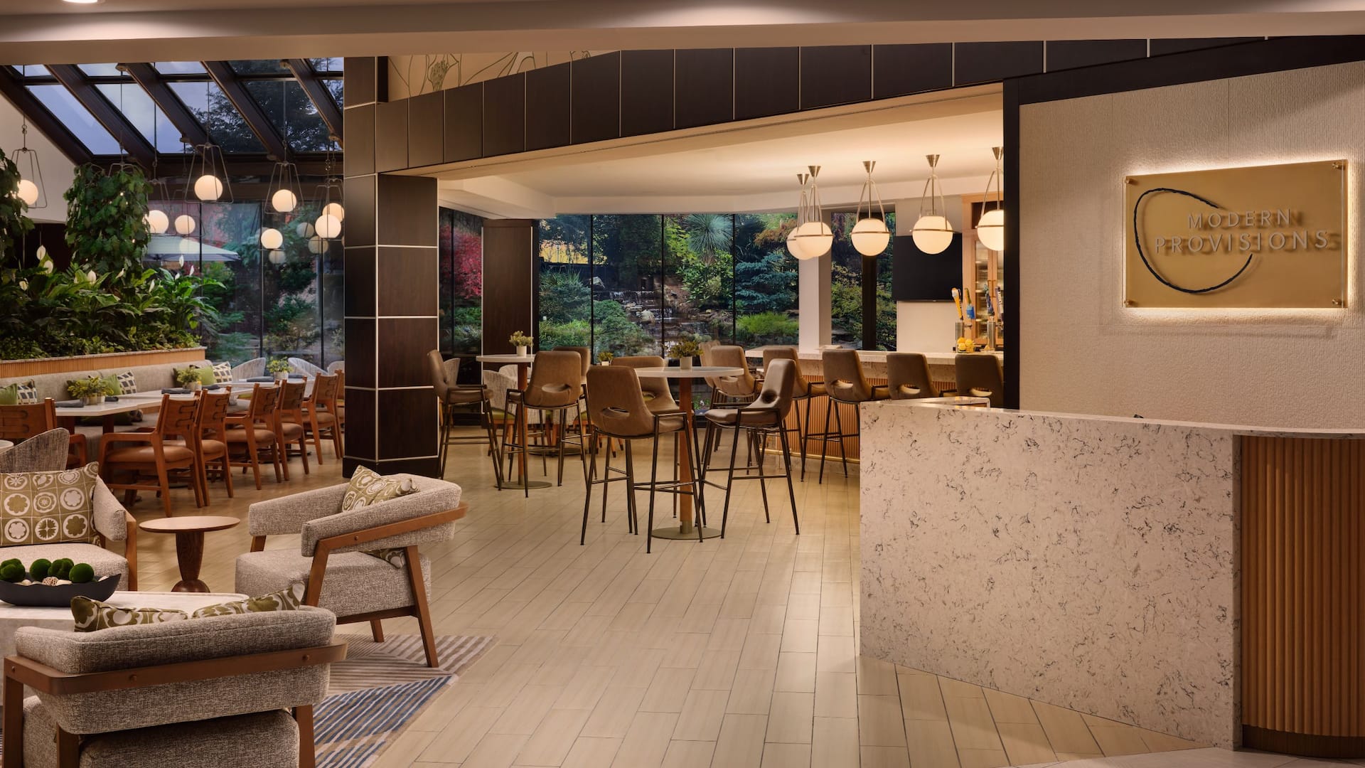 Hyatt Regency Suites Atlanta Northwest Modern Provisions Entrance