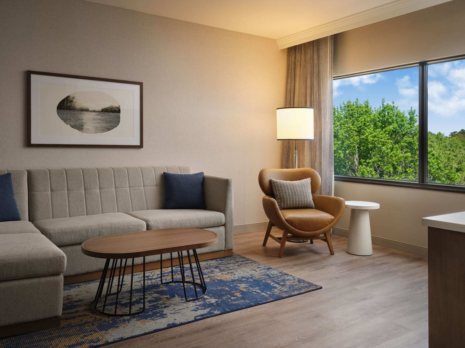Hyatt Regency Suites Atlanta Northwest One King Suite Living Room