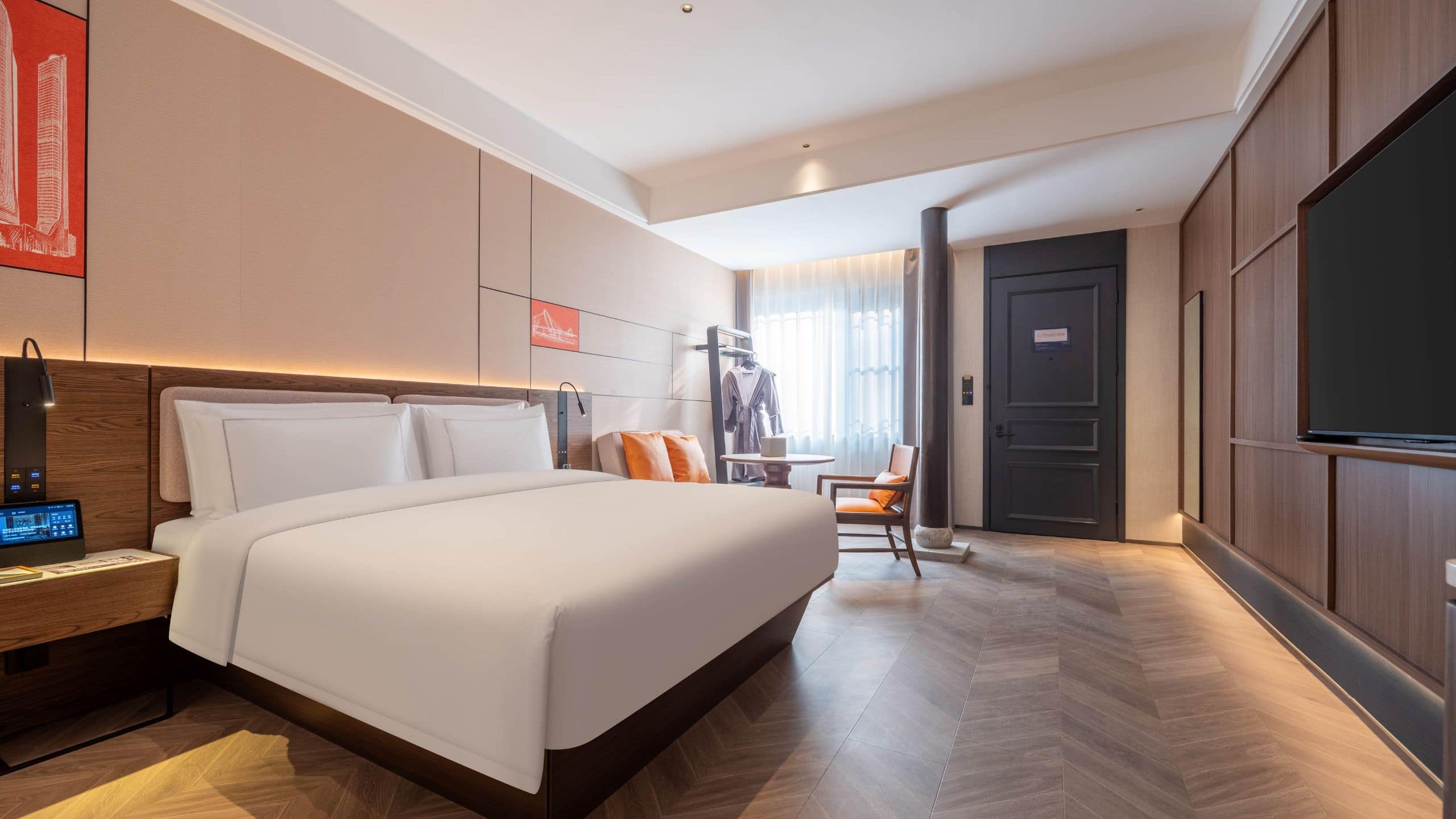 3 of 5 UrCove Nanjing Confucius Temple and Laomendong Resort Blossom Lane Family Bed