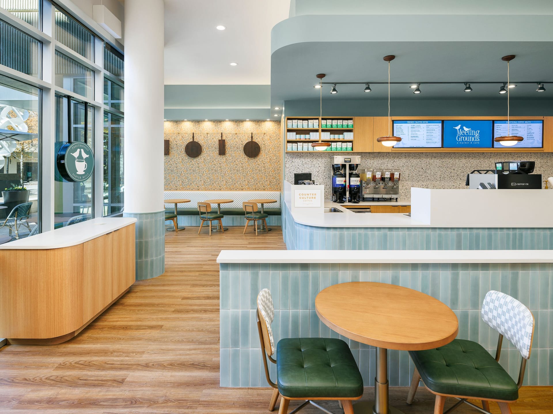 Hyatt Regency Greenville Cafe Meeting Grounds Seating Area Front