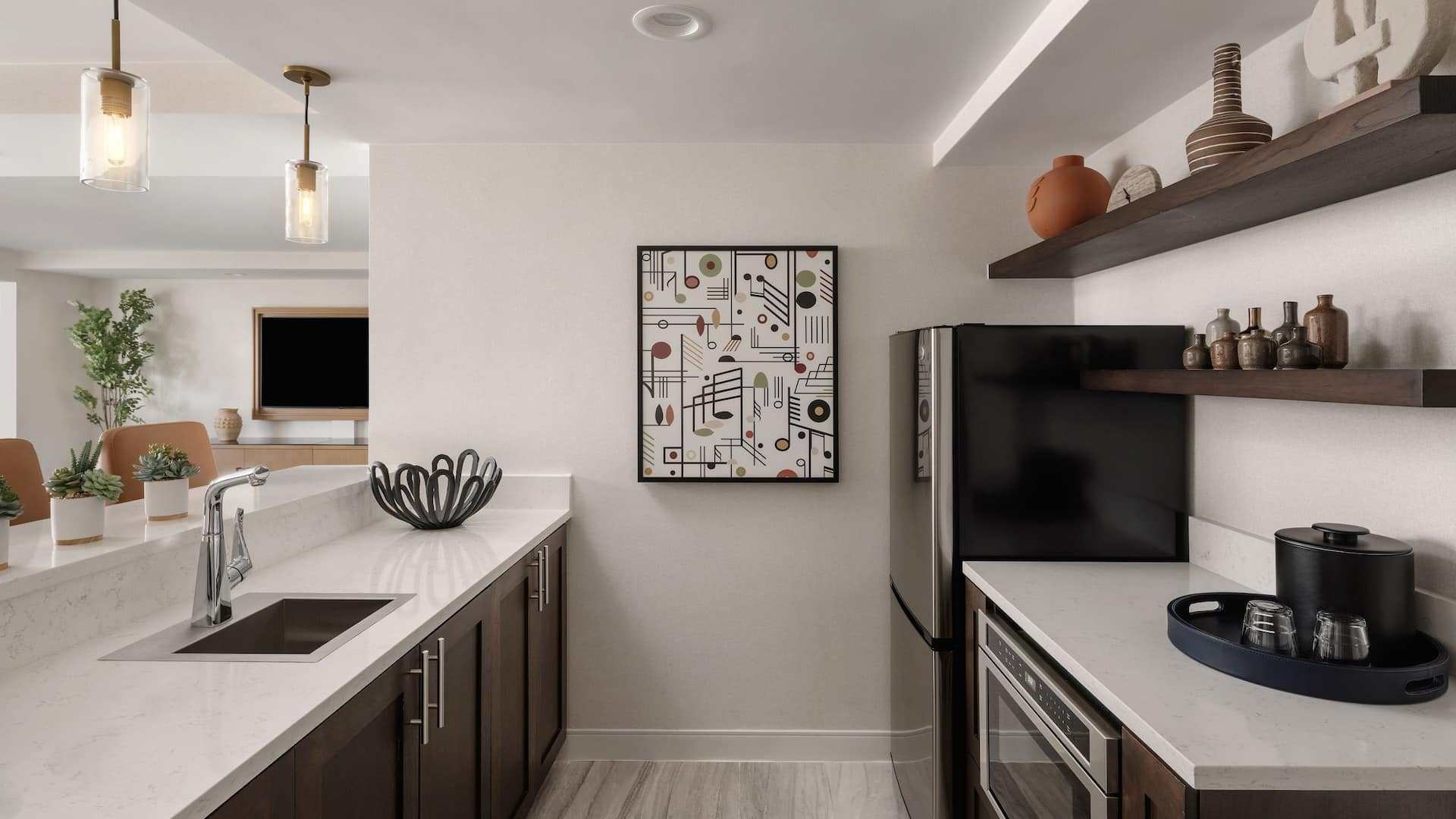 Hyatt Regency Austin Presidential Suite Kitchenette