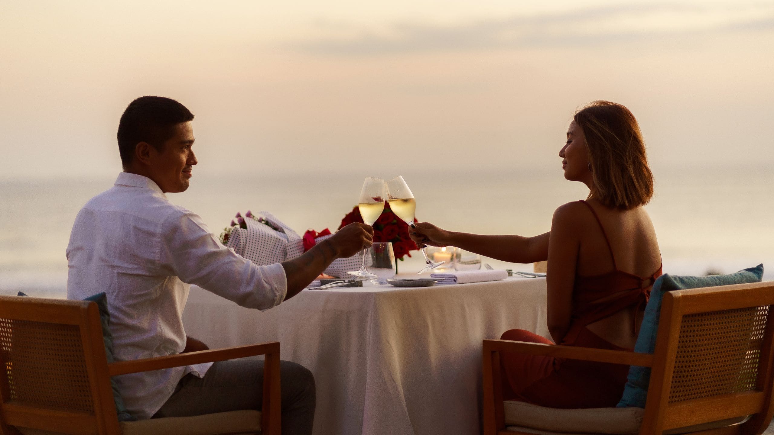 Alila Seminyak Seasalt Couple Cheers