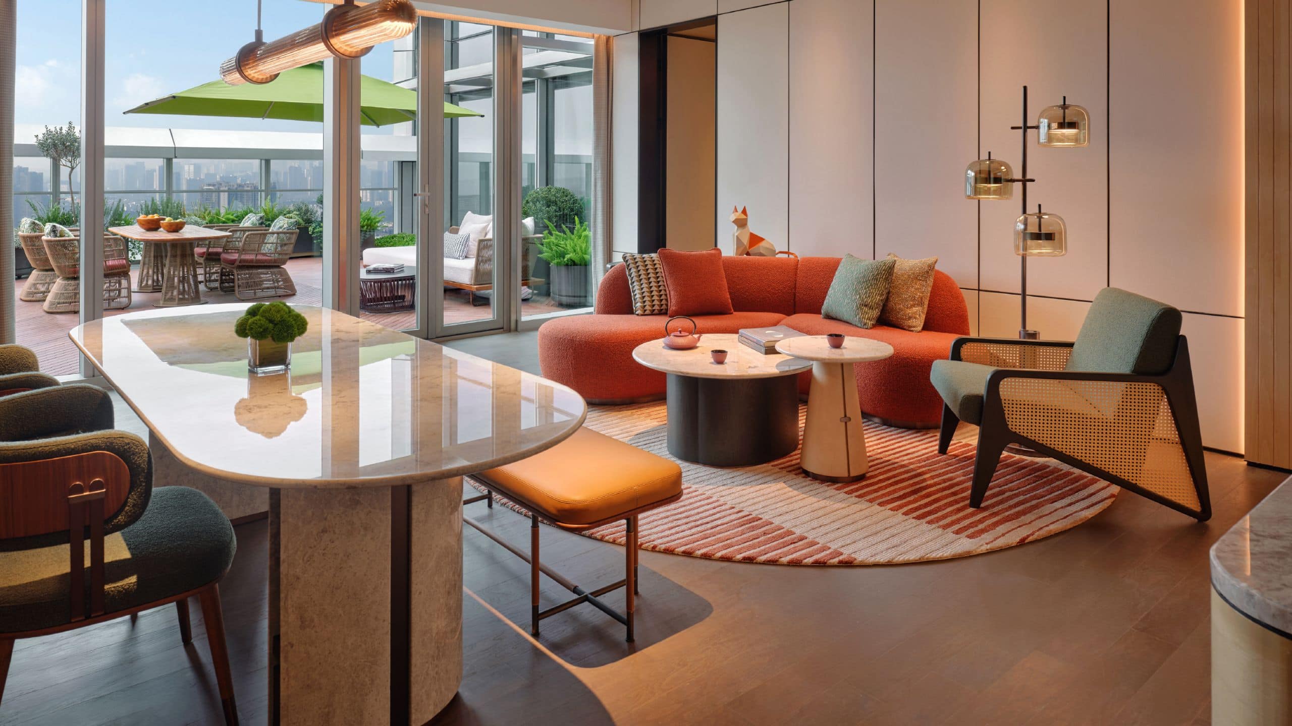 1 of 5 Hyatt Centric The Ring Chengdu Executive Suite King Living Room