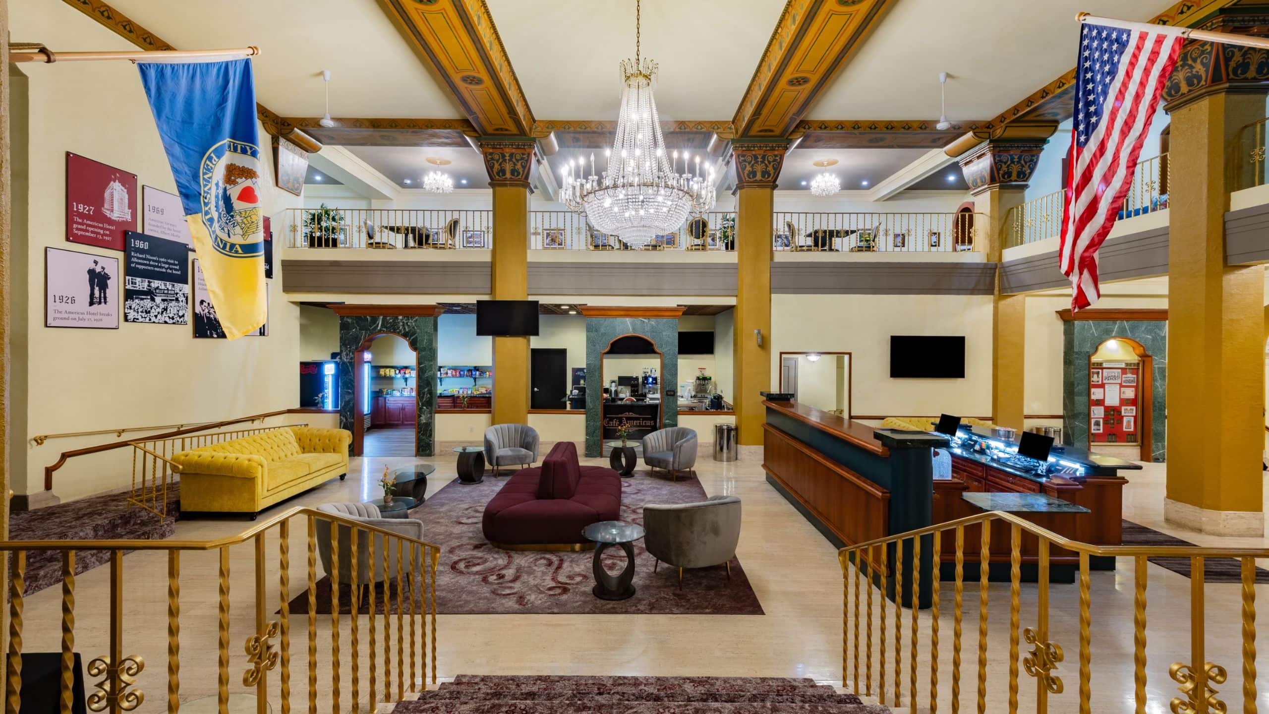 Americus Hotel Lobby Wide