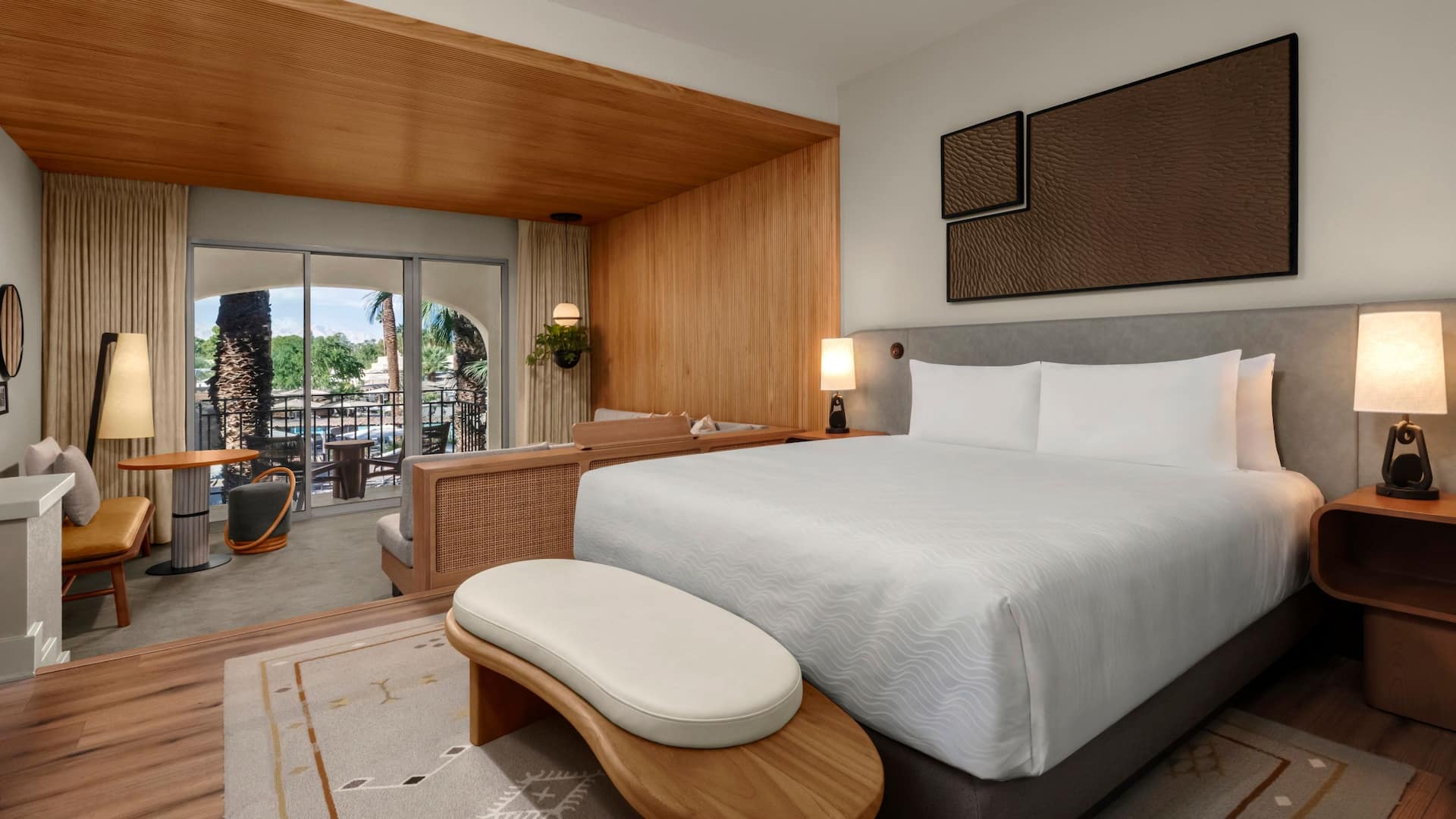 1 of 2 Grand Hyatt Indian Wells Resort & Villas King Pool View Living Area