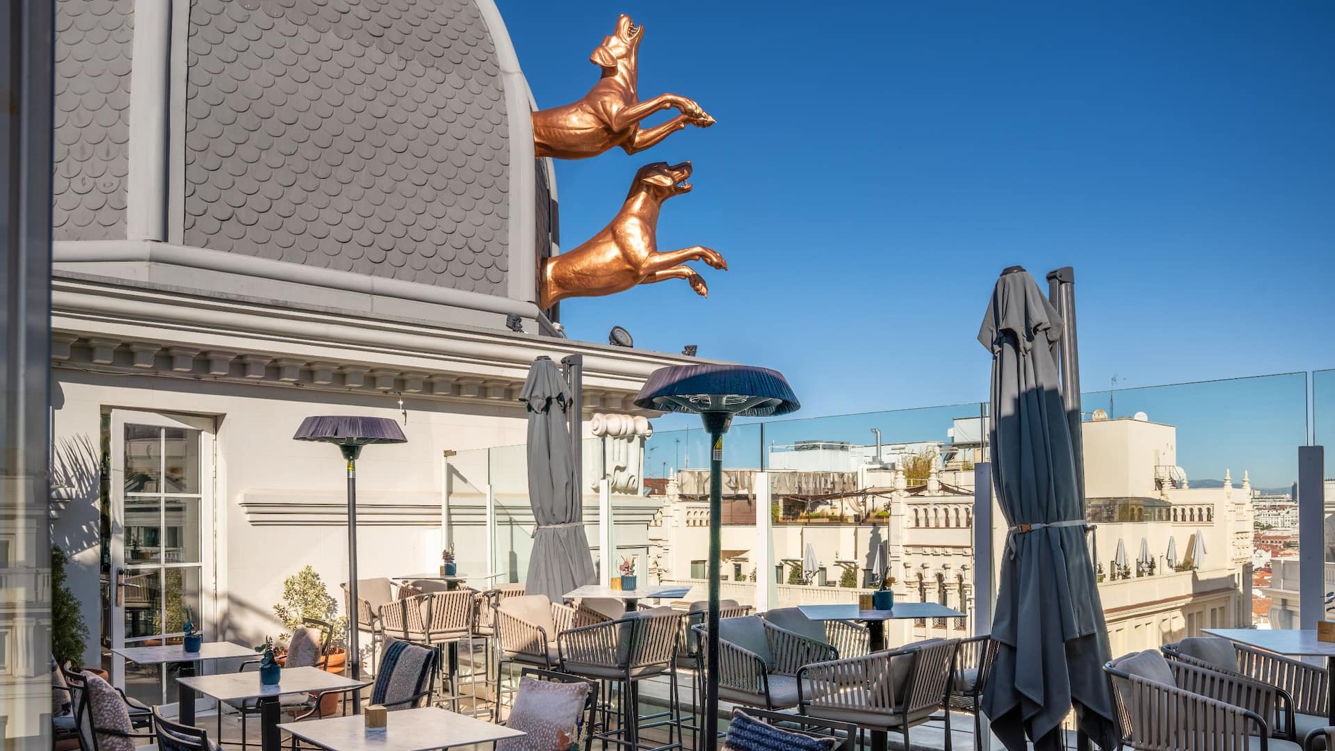 2 of 5 Hyatt Centric Gran Via Madrid Umbrella Outside