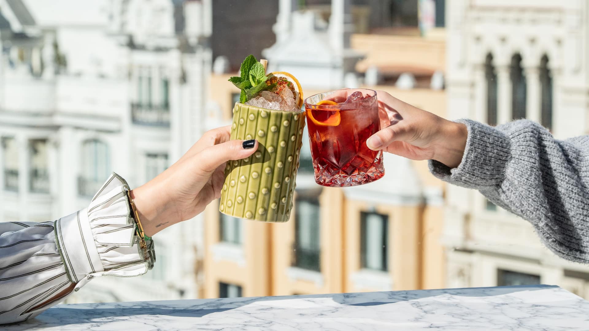 3 of 5 Hyatt Centric Gran Via Madrid Toasting Cocktails