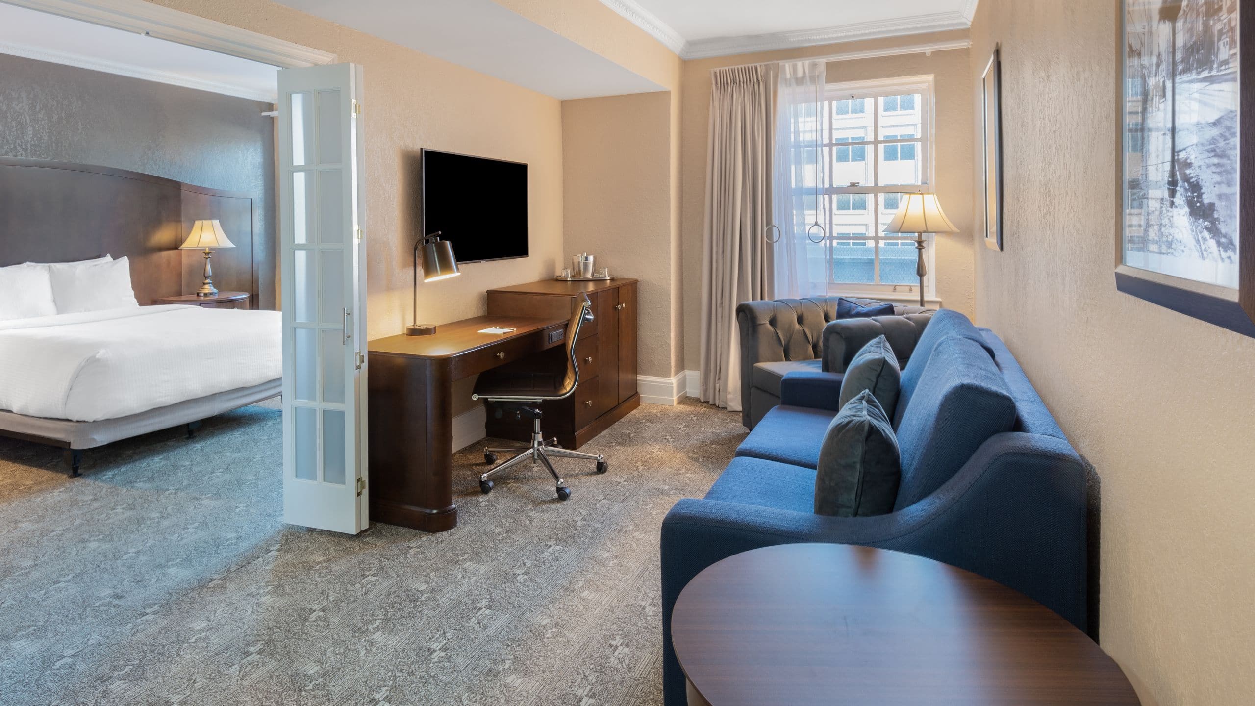 Americus Hotel King Bed Suite With Living Area