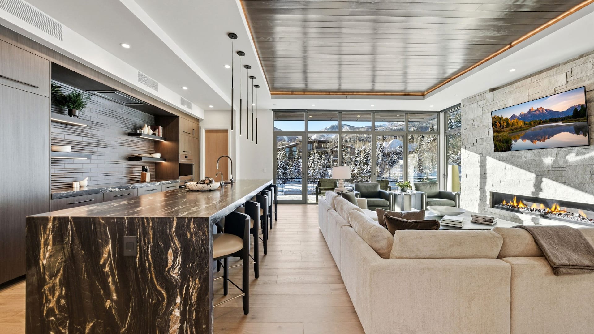 第 3，共 6 Hyatt Centric Park City Kitchen Living Room