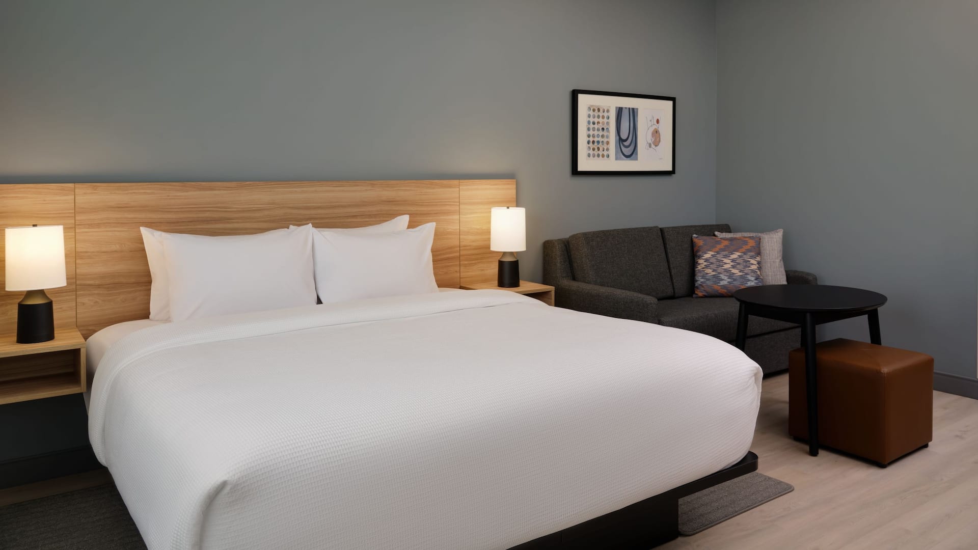 2 of 6 Hyatt Studios Huntsville King Studio Suite Bed And Sofa