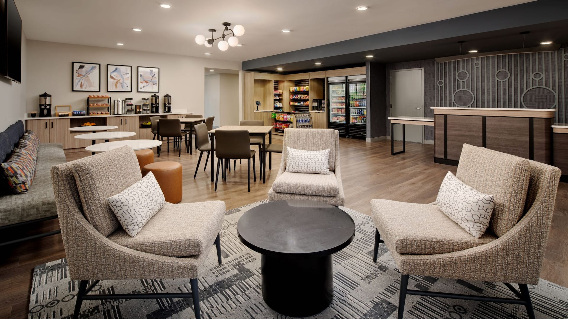 Hyatt Hotels Room Close Up Angle Corner Couch Artwork Table