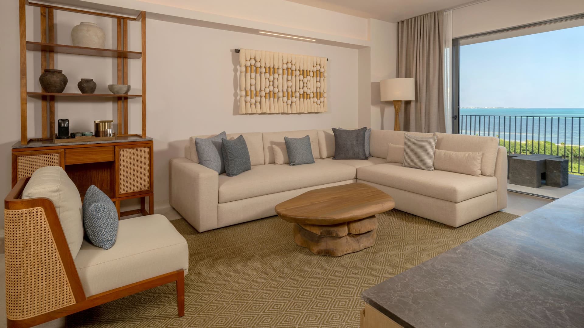 3 of 6 Grand Hyatt Cancun Beach Resort Ocean Front Suite Couch