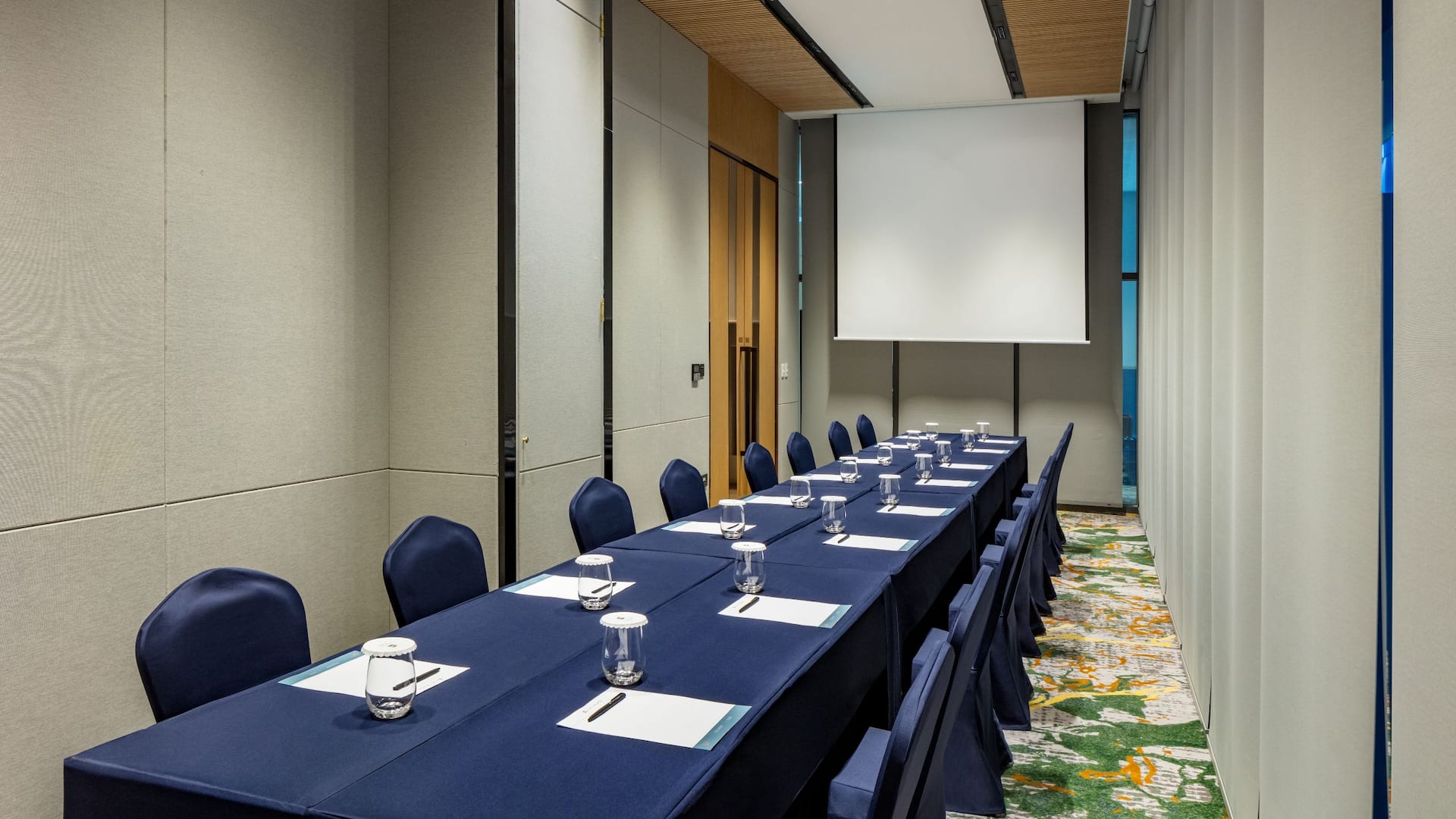 1 of 1 Hyatt Place Busan Yeonsan Meeting Room Boardroom Setup Projection Screen